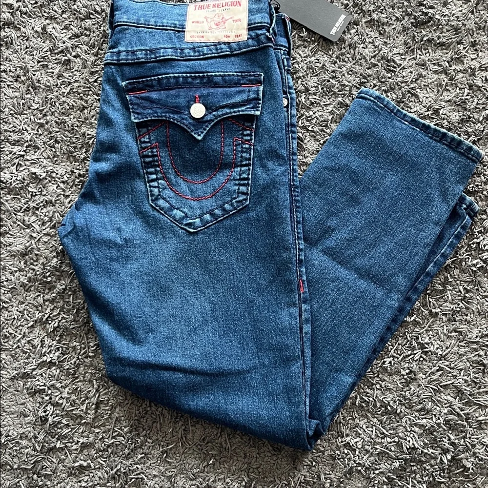 💙True Religion men’s  Light Blue Boot Cut Jeans